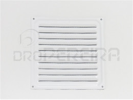 GRELHA VENTILAÇAO ALUMINIO BRANCO C/MOSQUIT. 15x15