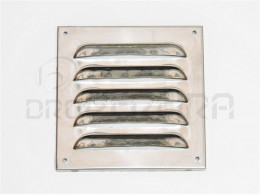 GRELHA VENTILAÇAO INOX C/BEIRA 15x15Cm