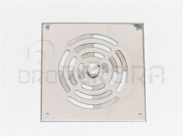 GRELHA VENTILAÇAO INOX C/BEIRA REGULADOR 15x15Cm