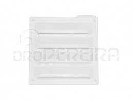 GRELHA VENTILAÇAO PLASTICO 12x12Cm BRANCO