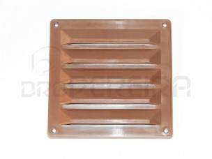 GRELHA VENTILAÇAO PLASTICO 15x15Cm CASTANHA