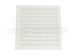 GRELHA VENTILAÇAO PLASTICO 40x40Cm BRANCO