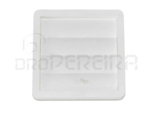 GRELHA VENTILAÇAO PLASTICO ALHETAS D125 15x15Cm