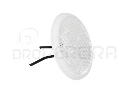 GRELHA VENTILAÇAO PLASTICO REDONDA 14Cm BRANCO