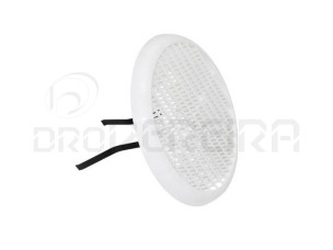 GRELHA VENTILAÇAO PLASTICO REDONDA 14Cm BRANCO
