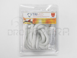 KIT CORDAO FIBRA DE VIDRO 10mm 2.5m + COLA