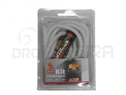 KIT CORDAO FIBRA DE VIDRO 8mm 2.5m + COLA GROUHT