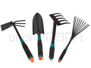 KIT FERRAMENTAS JARDIM 4 PÇS 46663 ALFA GREEN