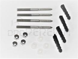 KIT PARAFUSOS FIXAÇAO SANITA INOX