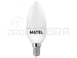 LAMPADA LED CHAMA E14 3W AMARELA MATEL