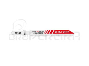 LAMINA SERRA TICO-TICO METAL T118A 75mm 5PEÇAS J40J-MB075 CETA FORM