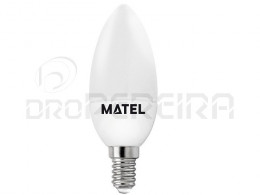 LAMPADA LED CHAMA E14 3W BRANCA MATEL