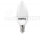 LAMPADA LED CHAMA E14 4W BRANCA MATEL