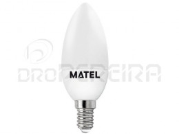 LAMPADA LED CHAMA E14 5W AMARELA MATEL