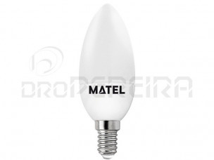 LAMPADA LED CHAMA E14 5W BRANCA MATEL