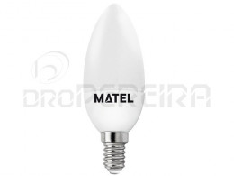 LAMPADA LED CHAMA E14 6W AMARELA MATEL