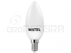 LAMPADA LED CHAMA E14 6W AMARELA MATEL