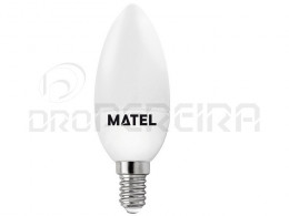 LAMPADA LED CHAMA E14 6W BRANCA MATEL