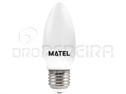 LAMPADA LED CHAMA E27 3W BRANCA MATEL