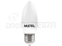 LAMPADA LED CHAMA E27 8W AMARELA MATEL