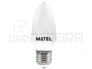 LAMPADA LED CHAMA E27 8W AMARELA MATEL