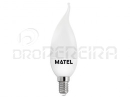 LAMPADA LED CHAMA TORCIDA  E14 3W AMARELA MATEL