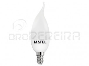 LAMPADA LED CHAMA TORCIDA  E14 5W AMARELA MATEL