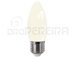 LAMPADA LED FILAMENTO CHAMA E27 2W AMARELA MATEL