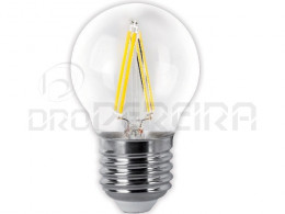 LAMPADA LED FILAMENTO E27 G45 4W BRANCA MATEL