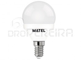 LAMPADA LED G45 E14 3W AMARELA MATEL