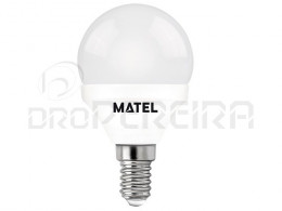 LAMPADA LED G45 E14 3W AMARELA MATEL