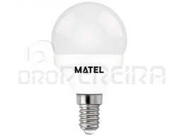 LAMPADA LED G45 E14 5W AMARELA MATEL
