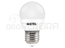 LAMPADA LED G45 E27 3W BRANCA MATEL