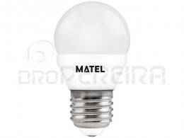 LAMPADA LED G45 E27 4W AMARELA MATEL