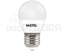 LAMPADA LED G45 E27 5W AMARELA MATEL