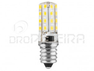 LAMPADA LED SILICONE TUBULAR E14 3W BRANCA MATEL