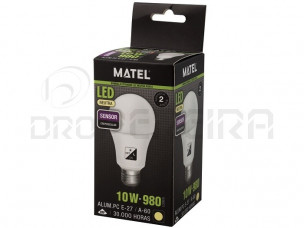 LAMPADA LED C/SENSOR 10W NEUTRA MATEL