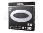 LAMPADA TUBULAR CIRCULAR T9 LED 15W BRANCA
