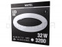 LAMPADA TUBULAR CIRCULAR T9 LED 32W BRANCA