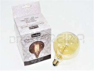 LAMPADA ALG DECO T/GLOBO C/FILAMENTO E27 40W