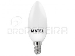 LAMPADA LED CHAMA E14 4W AMARELA MATEL