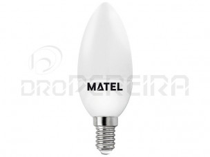 LAMPADA LED CHAMA E14 4W AMARELA MATEL