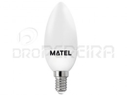 LAMPADA LED CHAMA E14 8W BRANCA MATEL
