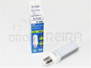 LAMPADA LED E27 TIPO PLC 6W 6000K GIRATORIA