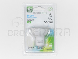 LAMPADA LED GU10 7W BRANCA MAXLED