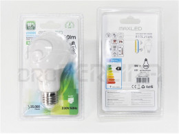 LAMPADA MAXLED A60 E27 9W 6000K