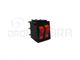 MICROINTERRUPTOR PAINEL DUPLO LUMINOSO VERMELHO 16A 250V