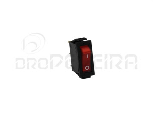 MICROINTERRUPTOR PAINEL LUMINOSO FINO VERMELHO 16A 250V