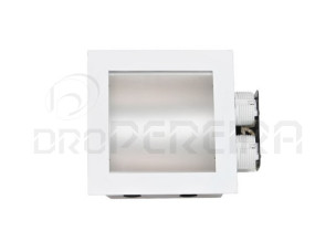 PROJECTOR QUADRADO ENCASTRAR 2xG24 BRANCO S/M