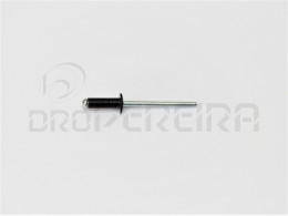 REBITE ALUMINIO 4x12mm LACADO PRETO